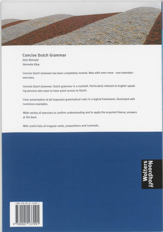 Achterkant van Concise Dutch grammar