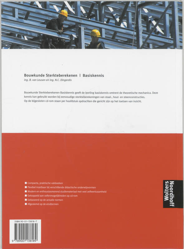 Achterkant van Bouwkunde sterkteberekenen basiskennis