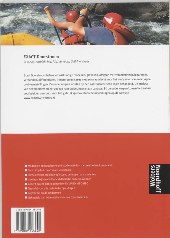 Achterkant van Exact Doorstroom