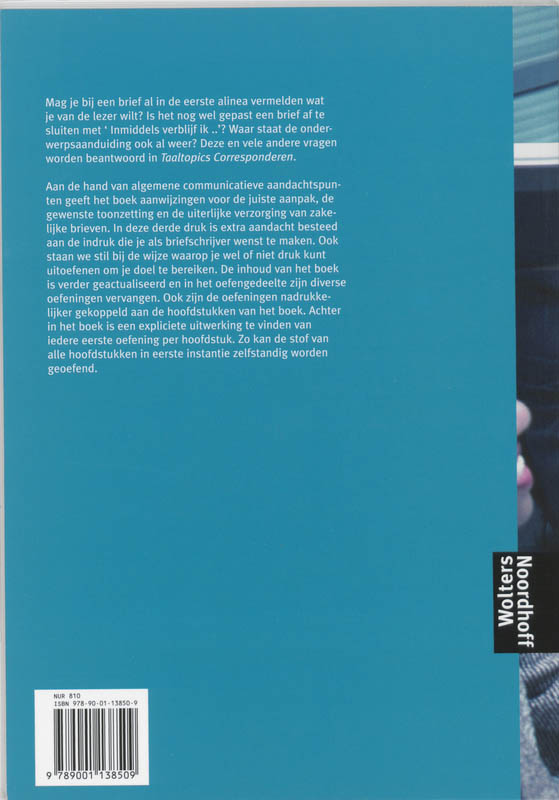 Achterkant van Corresponderen
