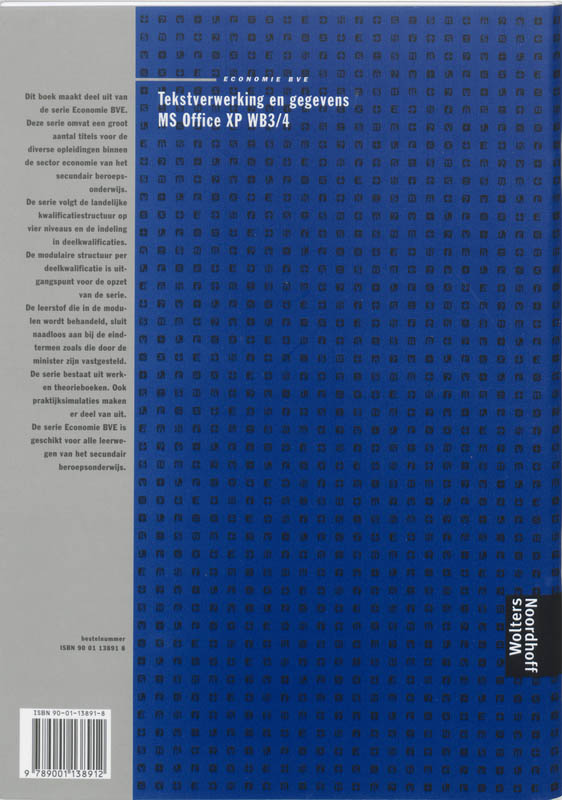 Achterkant van Werkboek