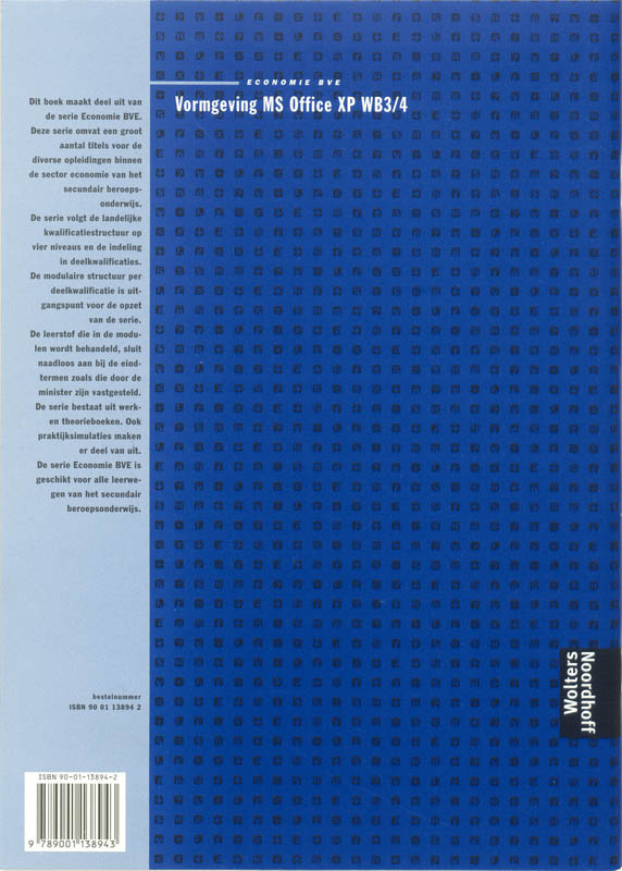 Achterkant van Werkboek