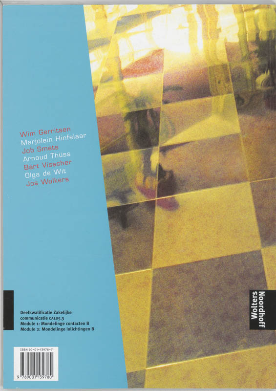 Achterkant van Werkboek 1