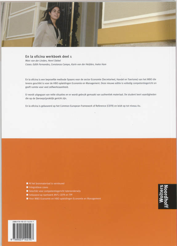 Achterkant van werkboek