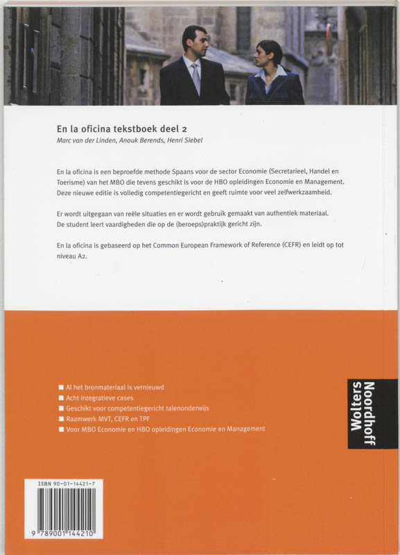 Achterkant van Tekstboek