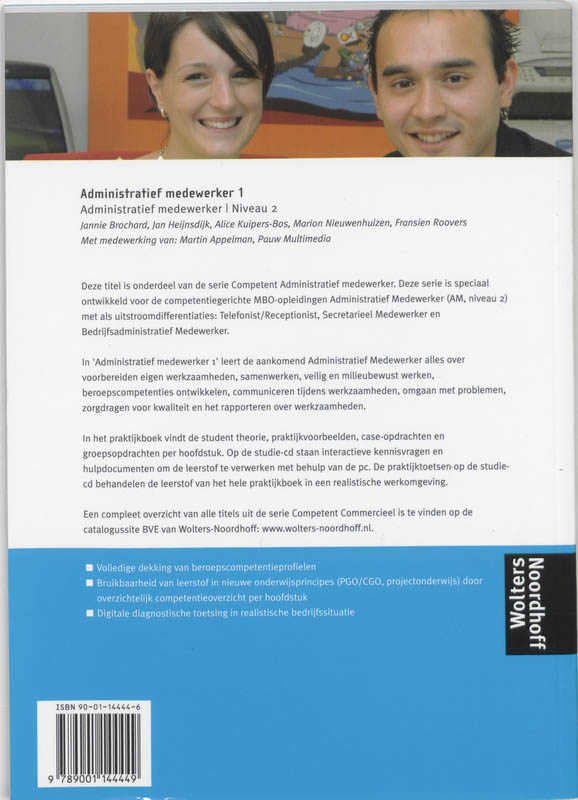 Achterkant van administratief medewerker 1