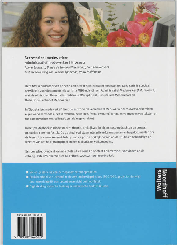 Achterkant van Administratief medewerker