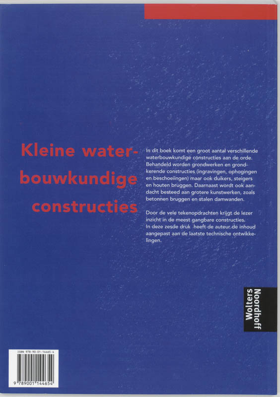 Achterkant van Kleine waterbouwkundige constructies