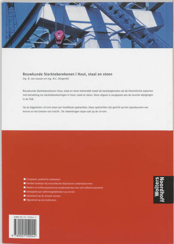 Achterkant van Sterkteberekenen Hout, staal en steen