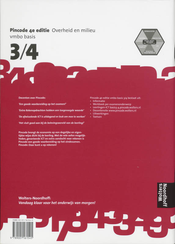 Achterkant van Werkboek