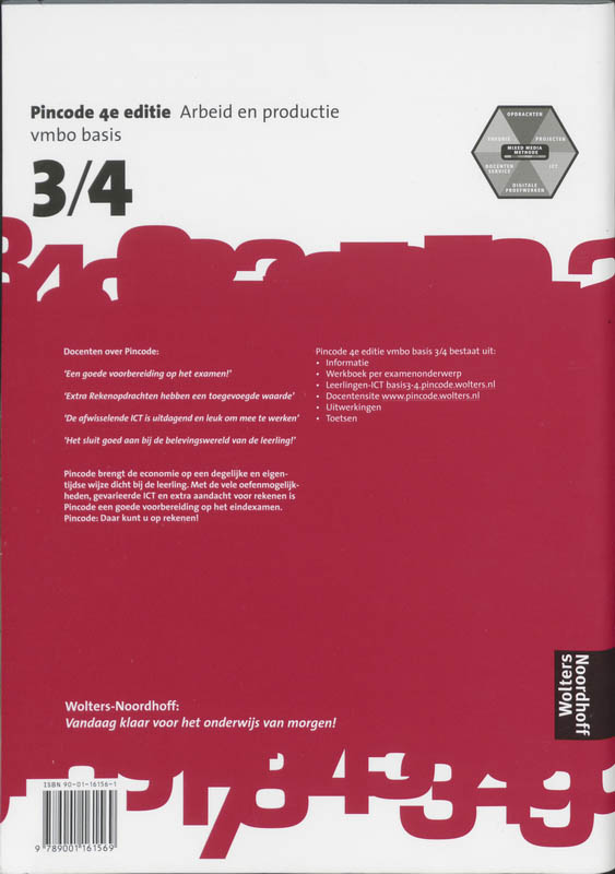 Achterkant van werkboek