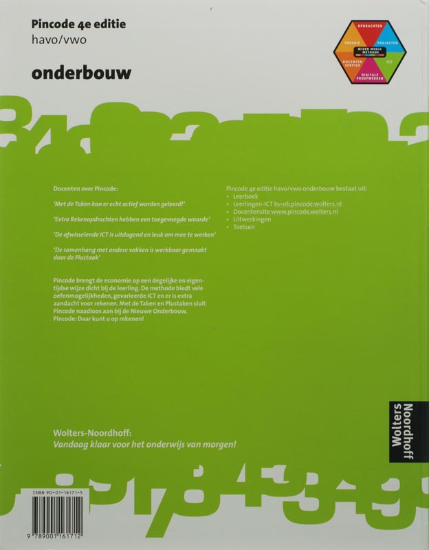 Achterkant van 4e havo/vwo onderbouw