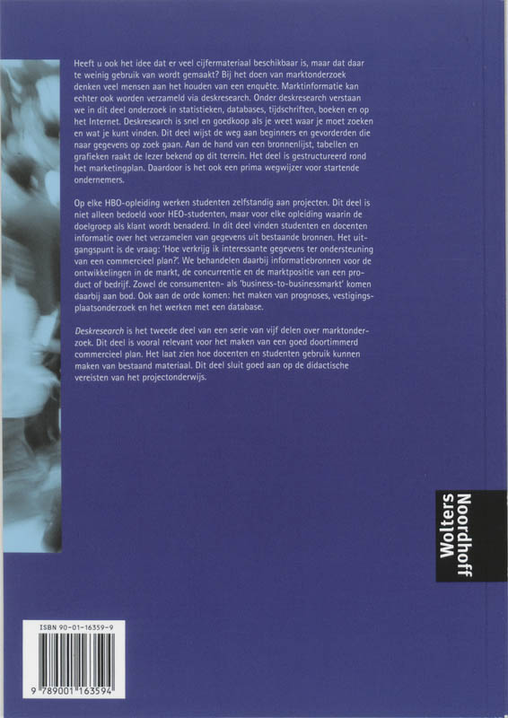 Achterkant van Deskresearch
