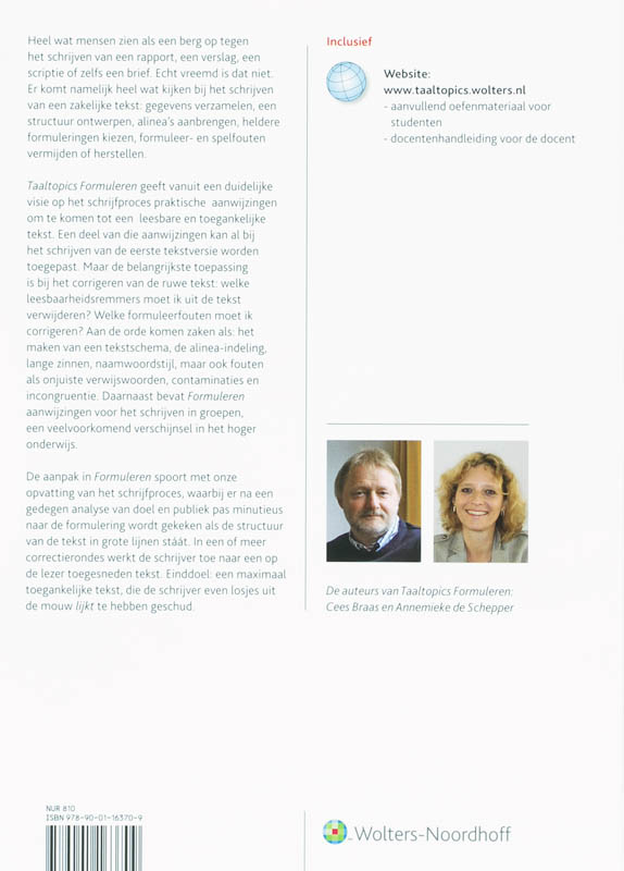 Achterkant van Taaltopics Formuleren