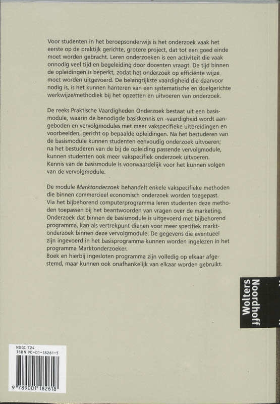 Achterkant van Marktonderzoek