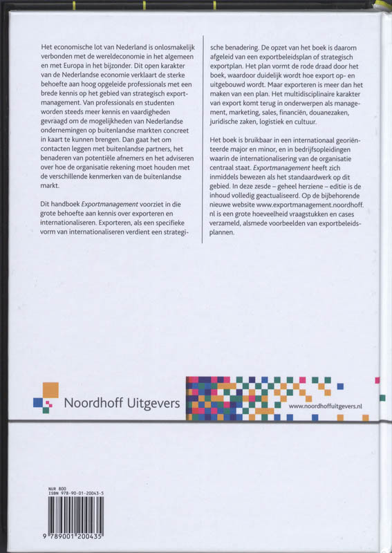 Achterkant van Exportmanagement