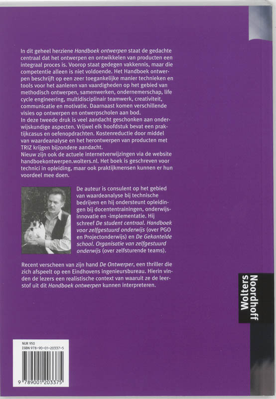 Achterkant van Handboek ontwerpen