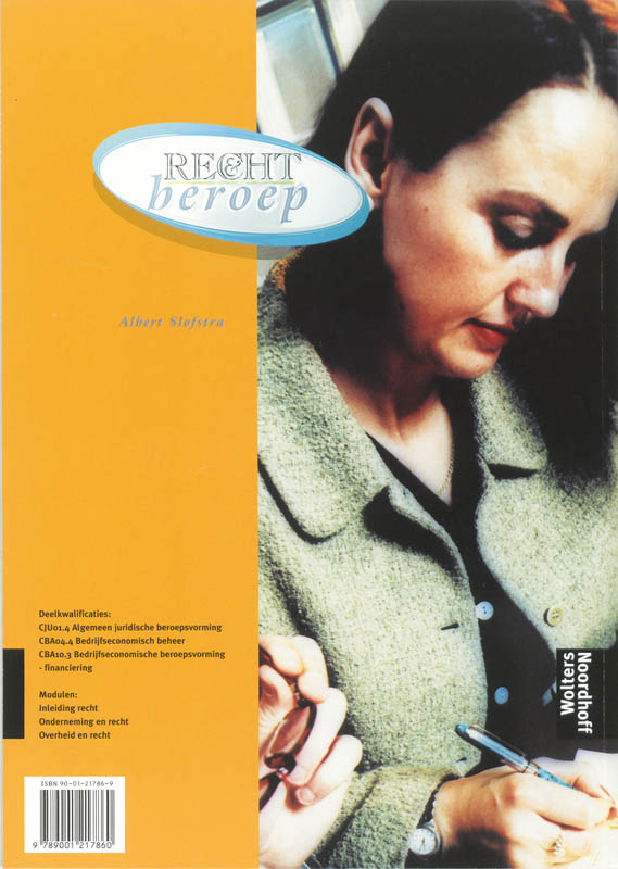 Achterkant van Werkboek