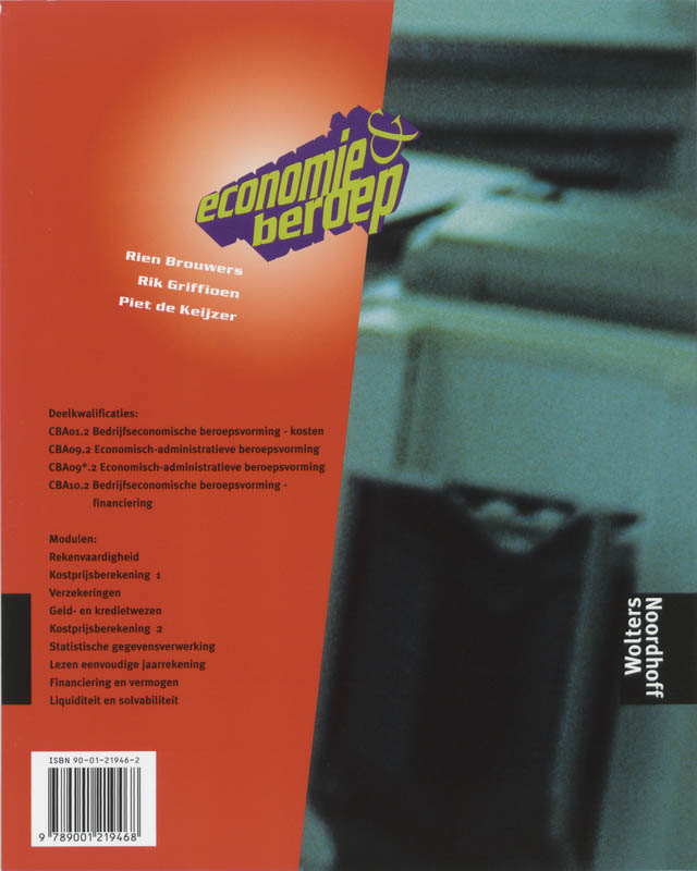 Achterkant van Tekstboek