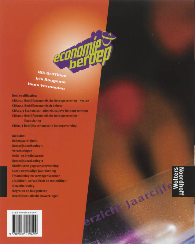 Achterkant van Tekstboek