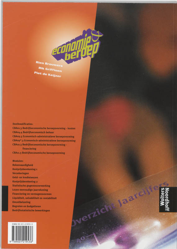 Achterkant van Werkboek