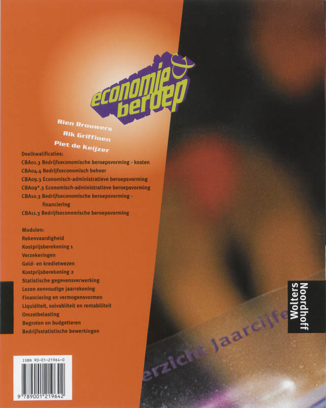 Achterkant van Tekstboek