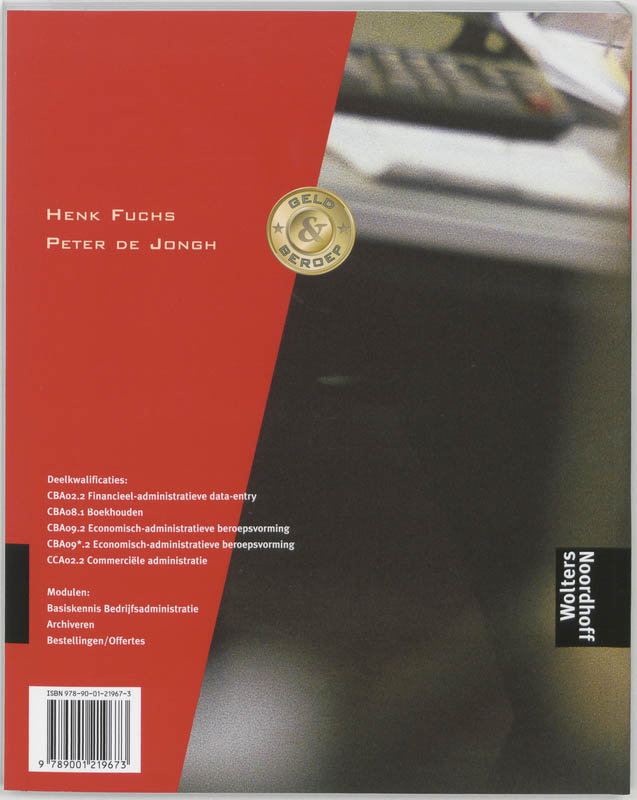 Achterkant van Tekstboek