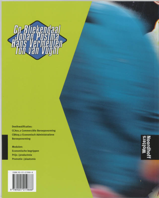 Achterkant van Tekstboek