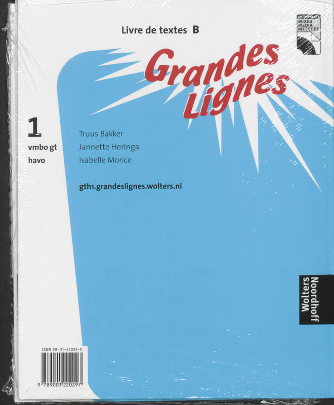 Achterkant van Livre de textes A+B