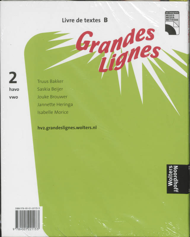 Achterkant van Livre de textes
