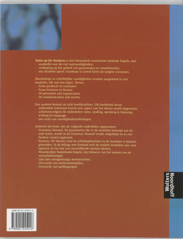 Achterkant van Leerlingenboek