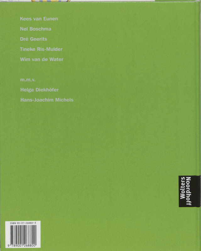Achterkant van Textbuch