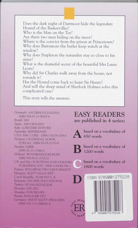 Achterkant van The hound of the Baskervilles