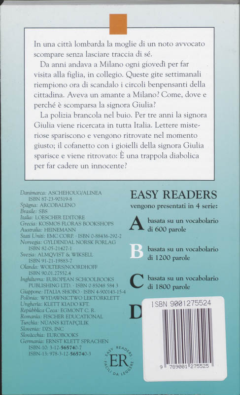 Achterkant van I giovedi della signora giulia