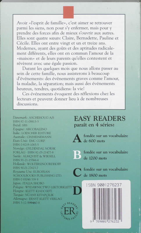 Achterkant van L'esprit de famille