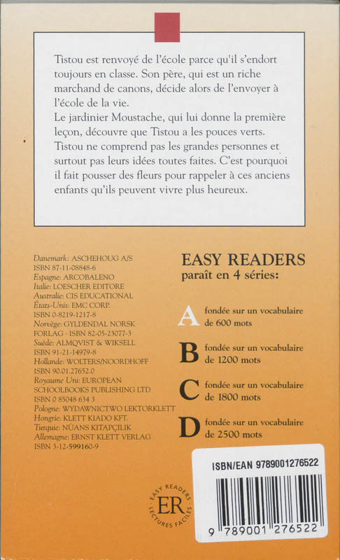 Achterkant van Tistou les pouces verts