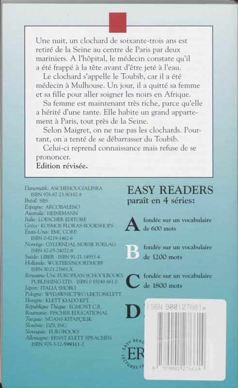 Achterkant van Maigret et le clochard