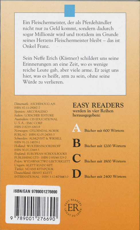 Achterkant van Mein Onkel Franz