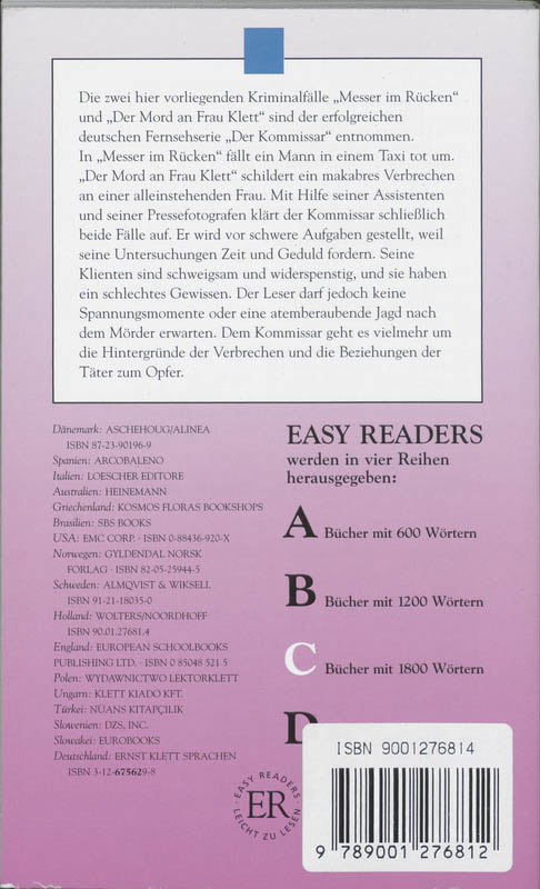 Achterkant van Falle fur den Kommissar