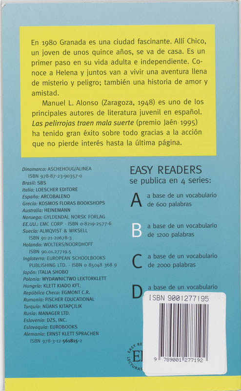 Achterkant van Las pelirrojas traen mala suerte
