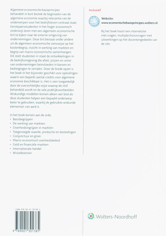 Achterkant van Algemene economische basisprincipes