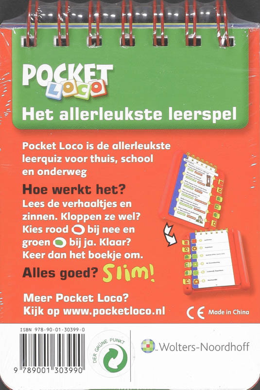 Achterkant van Boekje Chinaquiz