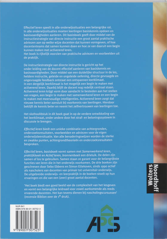 Achterkant van Basisboek
