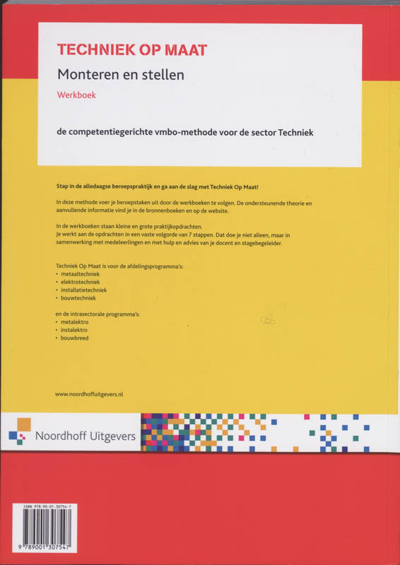 Achterkant van Monteren en stellen