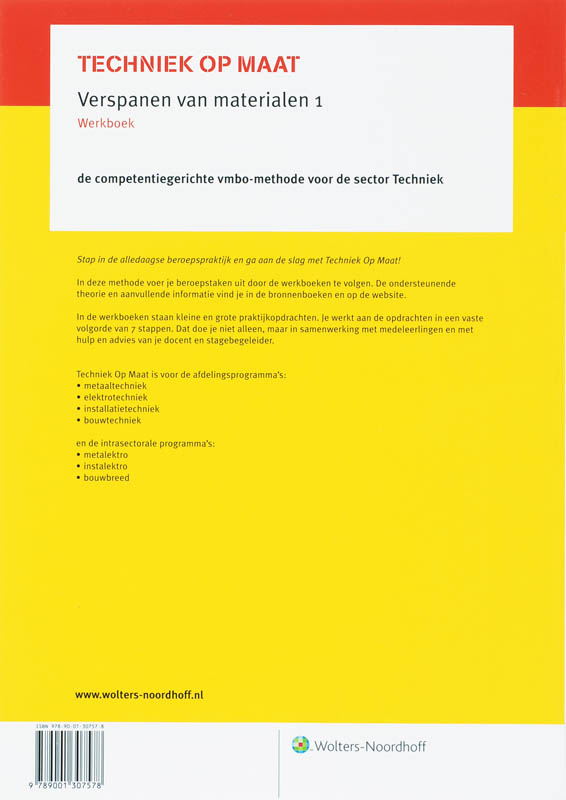Achterkant van Werkboek