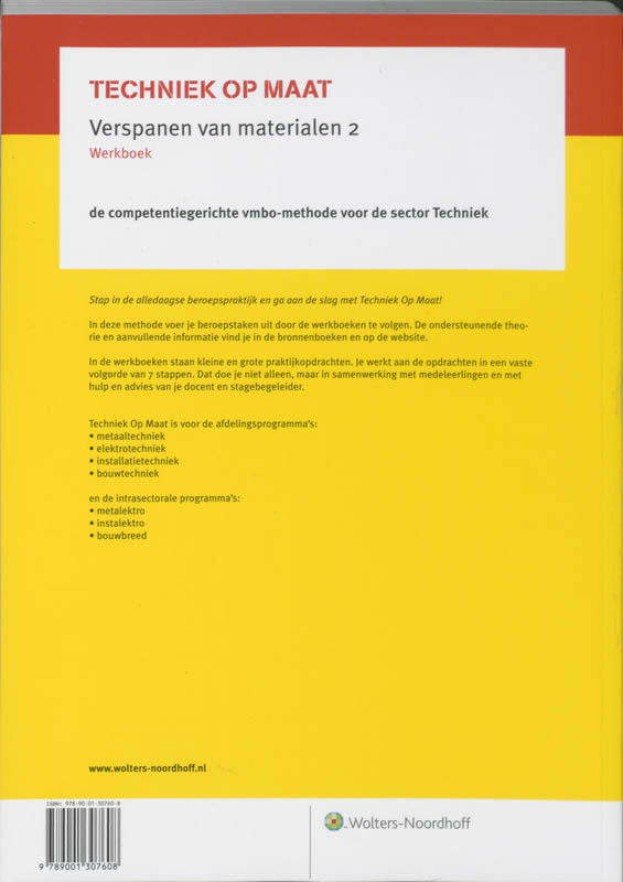 Achterkant van werkboek
