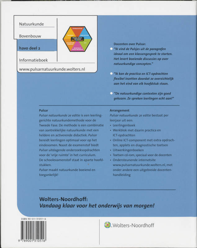Achterkant van 2 Havo bovenbouw