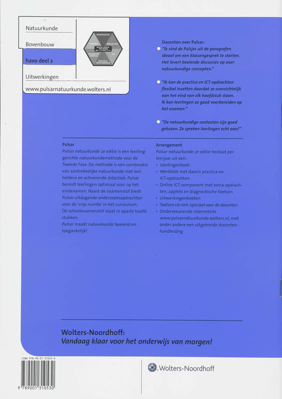 Achterkant van Uitwerkingen