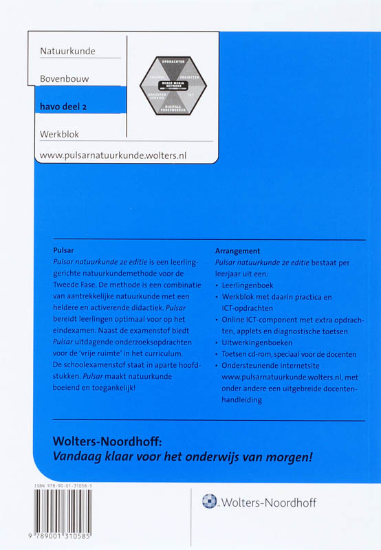 Achterkant van Werkblok