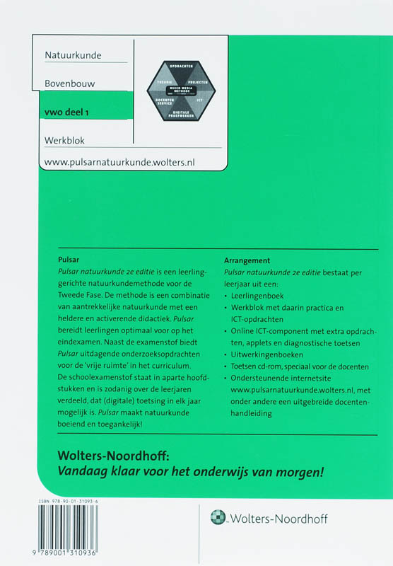 Achterkant van Werkblok
